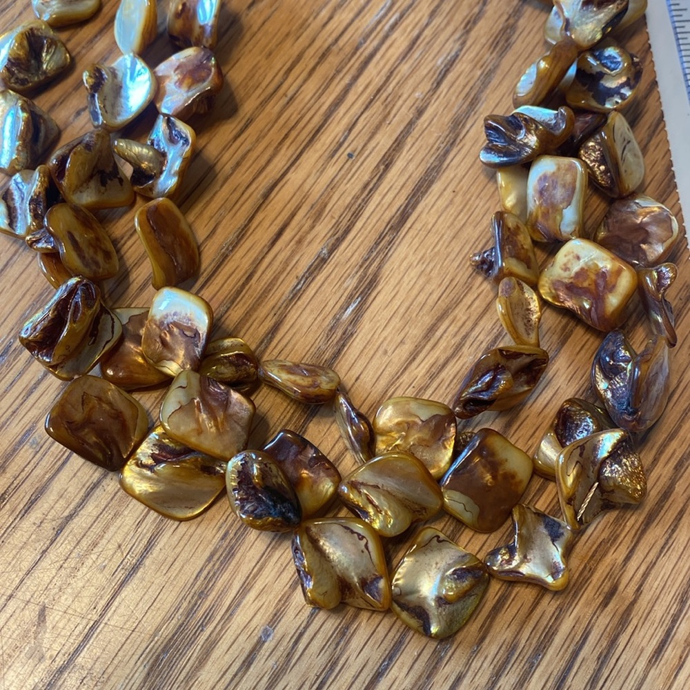 Dyed Seashell Necklace, Earrings, and Bracelets